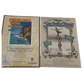 Rare vintage late 90s surfing posters lot of 2