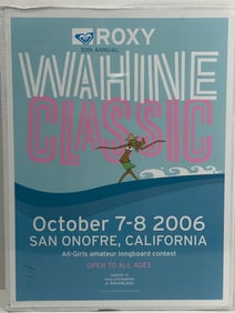 Rare 10Th Annual Wahine Classic 2006 California All Girls Surfing Poster