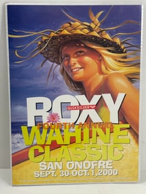 Rare Roxxy Fourth Annual Wahine Classic 2000 Surfing Poster