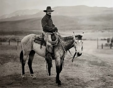 JAY DUSARD - Martin Black, Stampede Ranch, Nevada, 1982 Cowboy Scene Photography