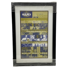 Vintage 1998 Long Beach blues Festival original poster