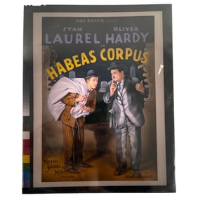 Habeas Corpus Original Movie Poster Negative