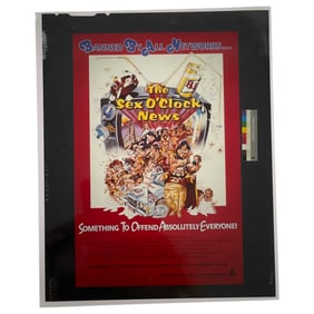 The Sex O'Clock News Original Movie Poster Proof Negative