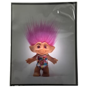 Vintage Troll Doll Commercial Advertising Photo Negative