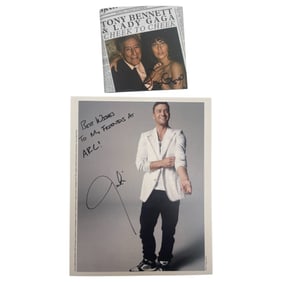Justin Timberlake And Lady Gaga Hand Signed Autographed  Lot 2
