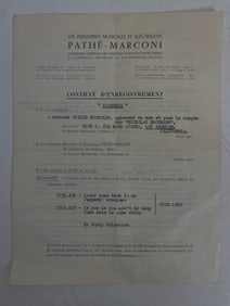 Fayard Antonio Nicholas American choreographer Dancer and Actor Agreement Signed