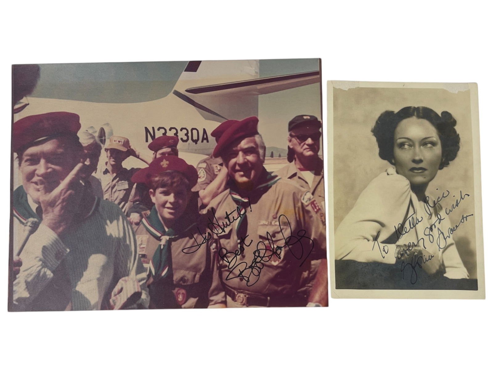 Gloria Swanson and Bob Hope Signed Photo Lot 2 (1 of 5)