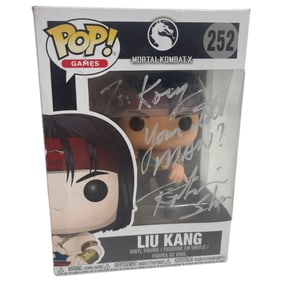 Liu Kang Funko Action Figure #252 Signed by Robin Shou