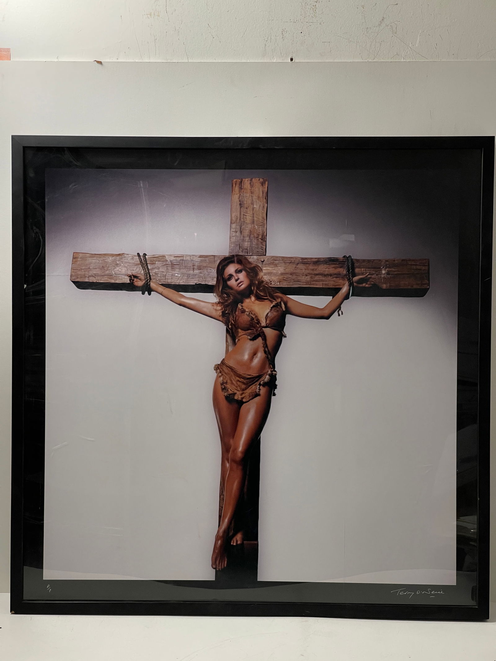 Terry O'Neil Original Signed Raquel Welch Crucifixion Color Photo AP Artist Proof  Photograph (1 of 7)