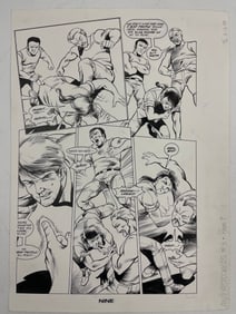 Original Comic Book Art Drawing Alien nation Firstcomers comic