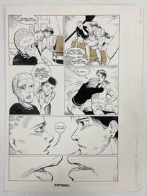 Original Comic Book Art Drawing Alien nation Firstcomers comic