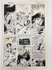 Kickers Inc Original Comic Book Art Drawing Issue Issue # 6 Page # 24