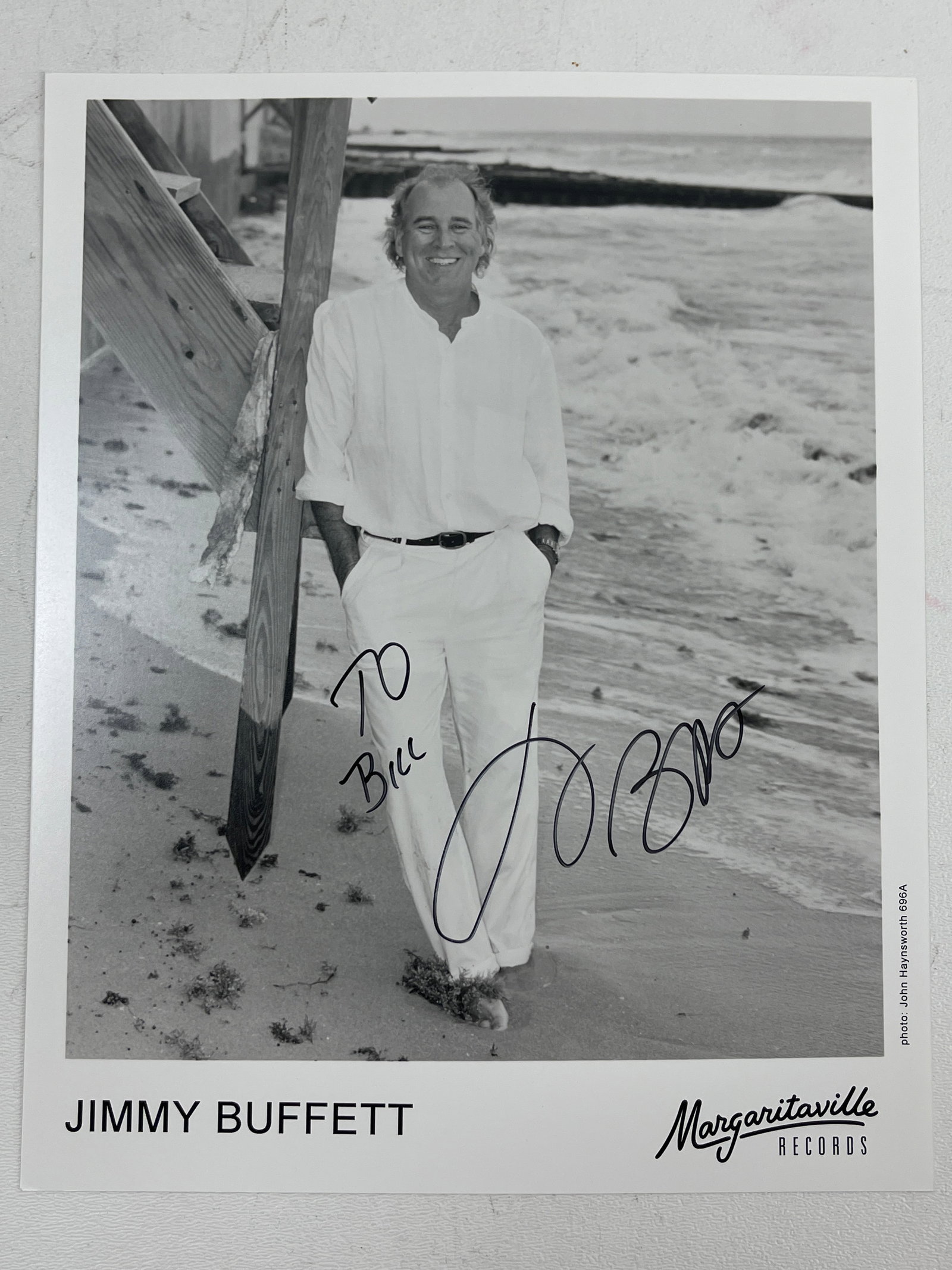 Jimmy Buffett SIGNED 8x10" Promo Photo Signed Autograph Margaritaville Records (1 of 2)