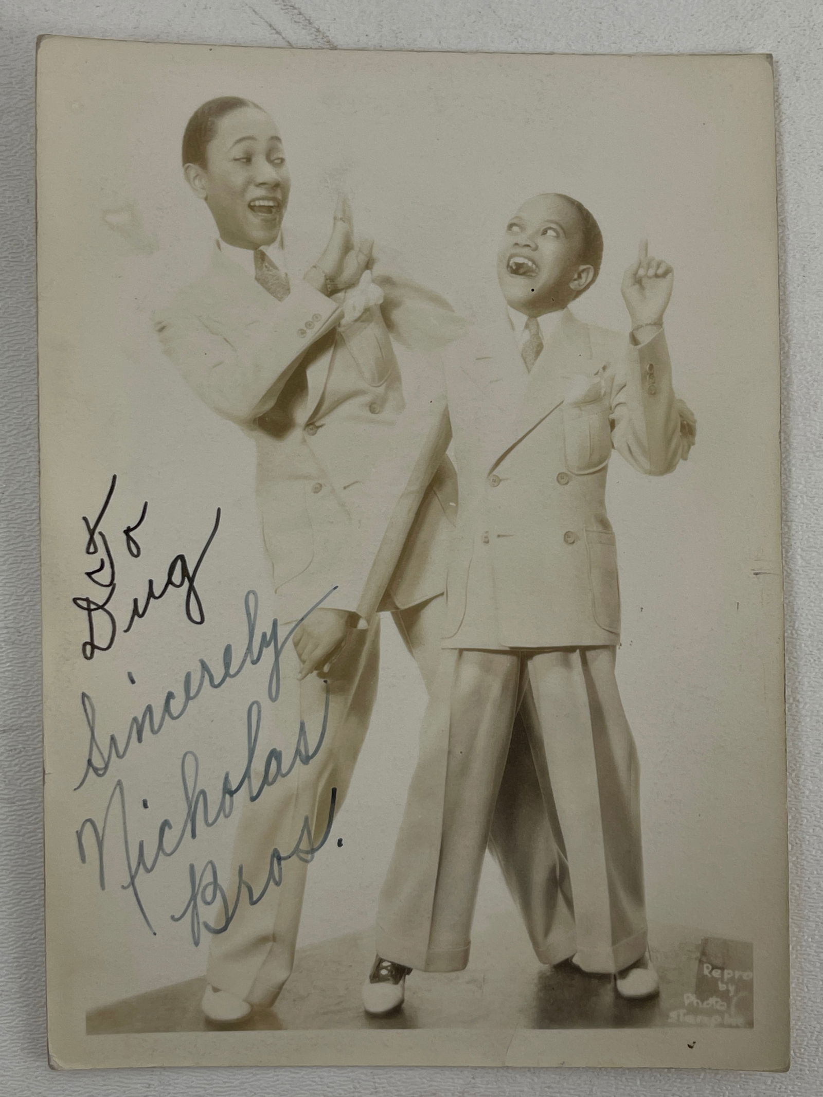 Wonderful HAROLD & FAYARD NICHOLAS Signed 8 x 10 Photo MGM Musicals (1 of 3)