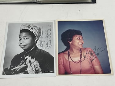 Juanita Moore & Butterfly Mcqueen Signed 8 x 10 B & W Autograph Photo