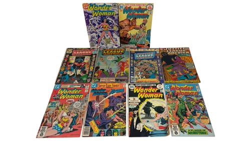 WONDER WOMAN JUSTICE LEAGUE DC COMIC BOOK COLLECTION LOT 10