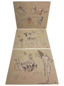 Movie Original Concept Storyboard Signed Art by Jeff Julian Collection SI FI Lot