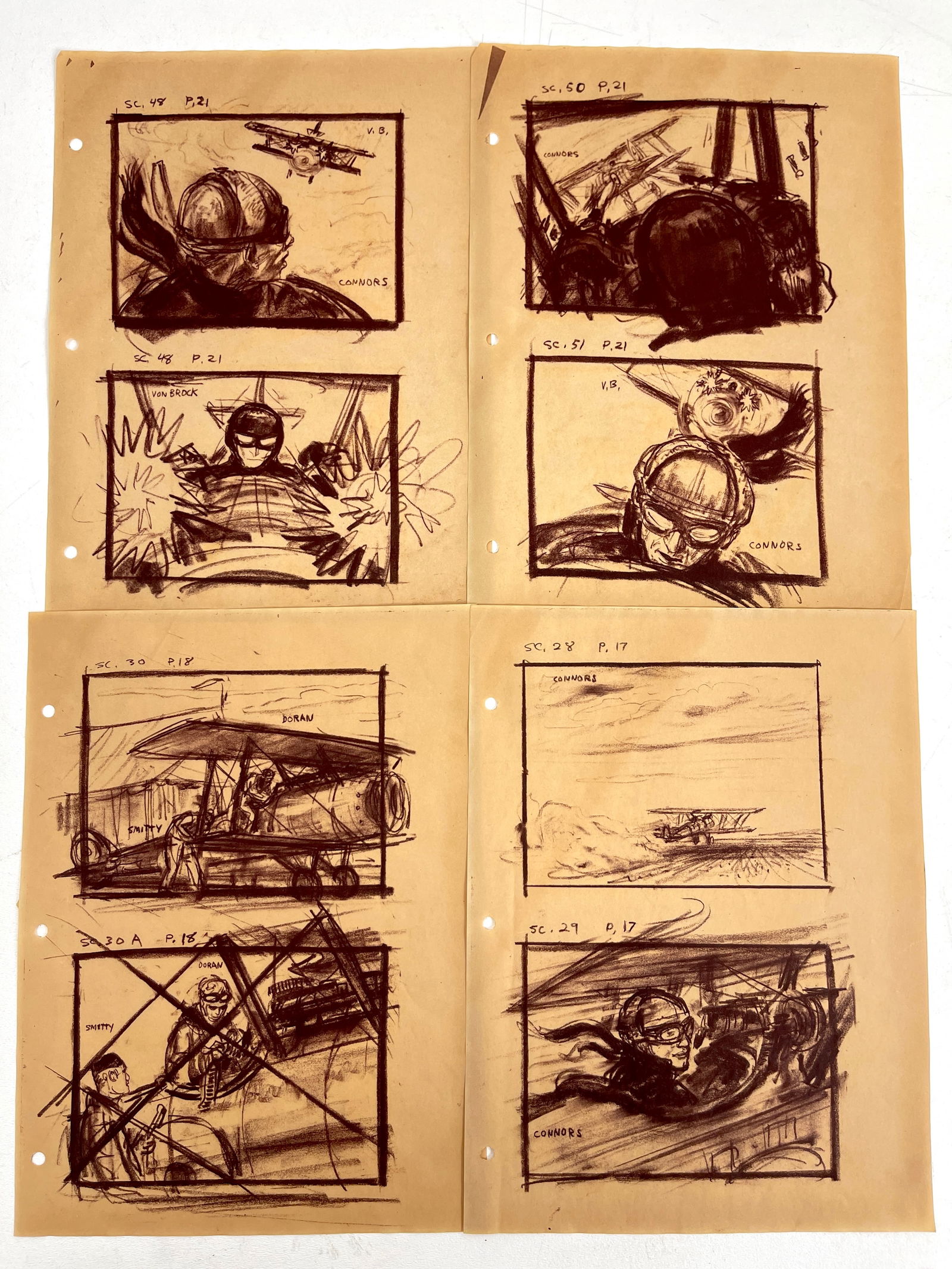 Mentor Huebner Movie Illustration Storyboard Concept Drawing Art lot 7 (1 of 6)
