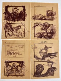 Mentor Huebner Movie Illustration Storyboard Concept Drawing Art lot 9