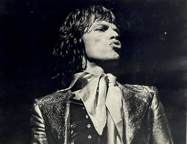 Vintage PHOTOGRAPH OFMick Jagger  Black and White photo