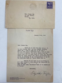 Elizabeth Liz Taylor - Document Signed Letter 1946