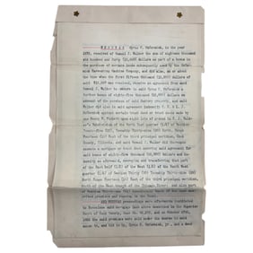 Cyrus Hall McCormick  American Inventor Agreement Signed