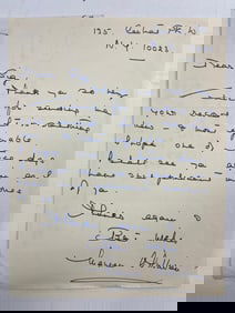 MAUREEN O'SULLIVAN - AUTOGRAPH LETTER SIGNED