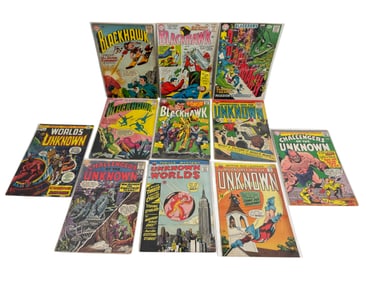 UNKNOWN AND BLACKHAWK SILVER AGE DC COMIC BOOK COLLECTION LOT 11
