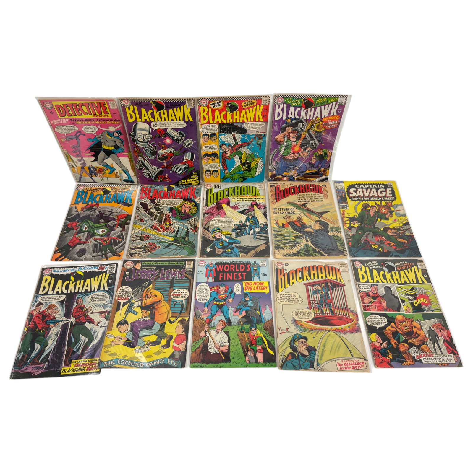 BLACKHAWK  SILVER AGE DC COMIC BOOK COLLECTION LOT 14 (1 of 6)