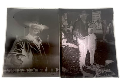 Vintage Original John Wayne Photo Negative 8" x 10"