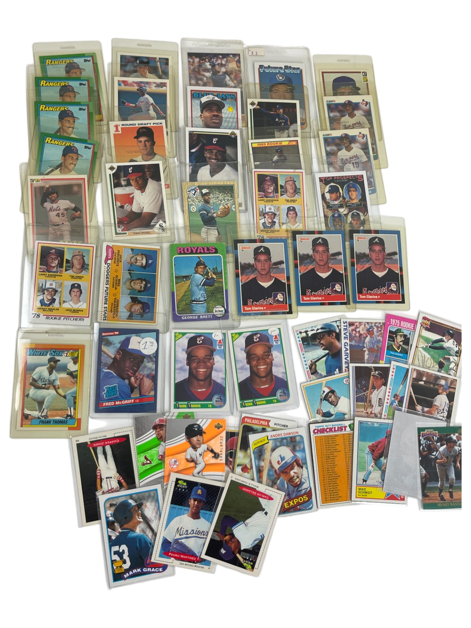 Vintage MLB Baseball Trading Card Collection Lot (1 of 6)