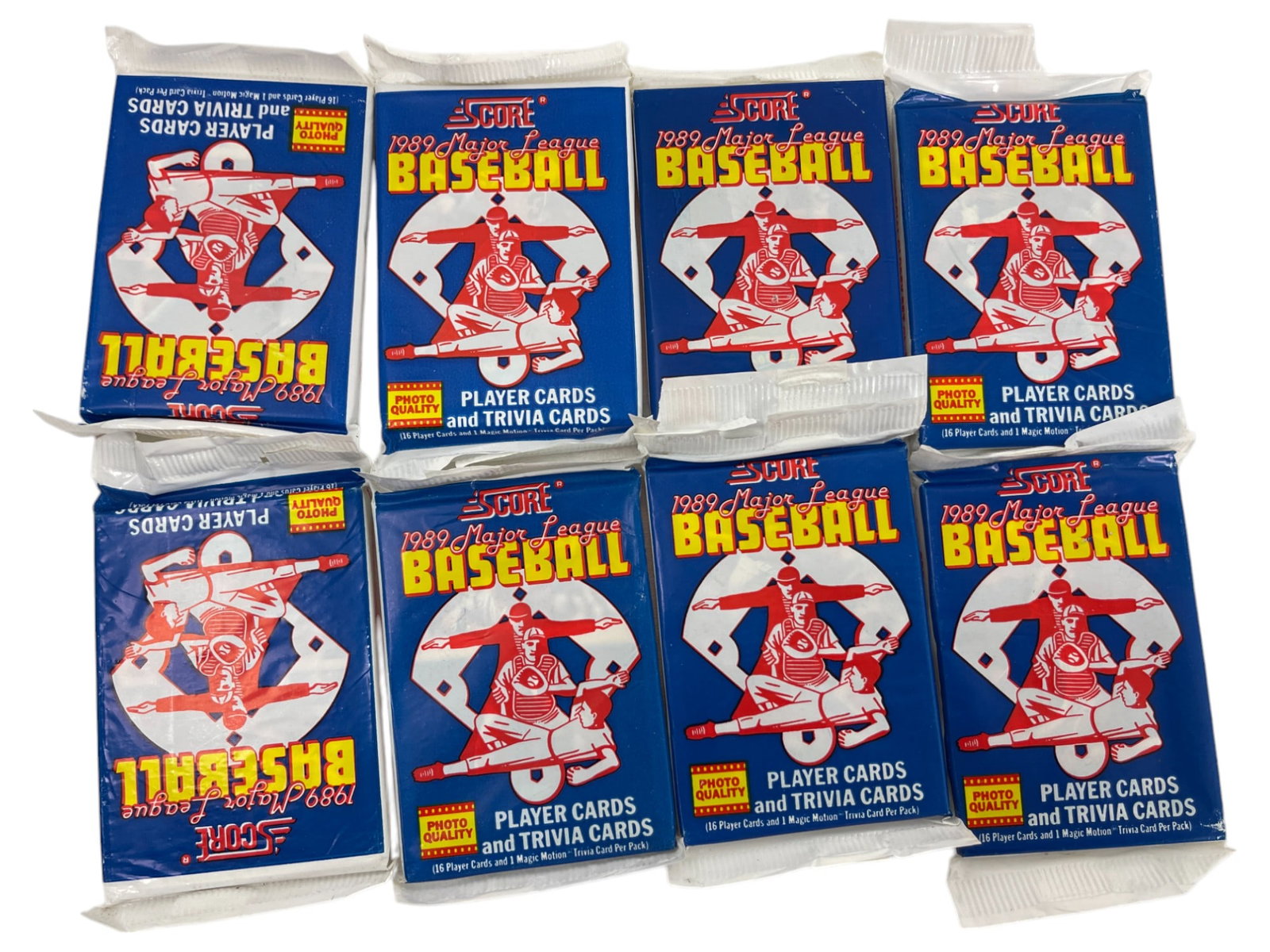 1989 MLB Baseball Score Sealed Trading Card Packs (1 of 3)