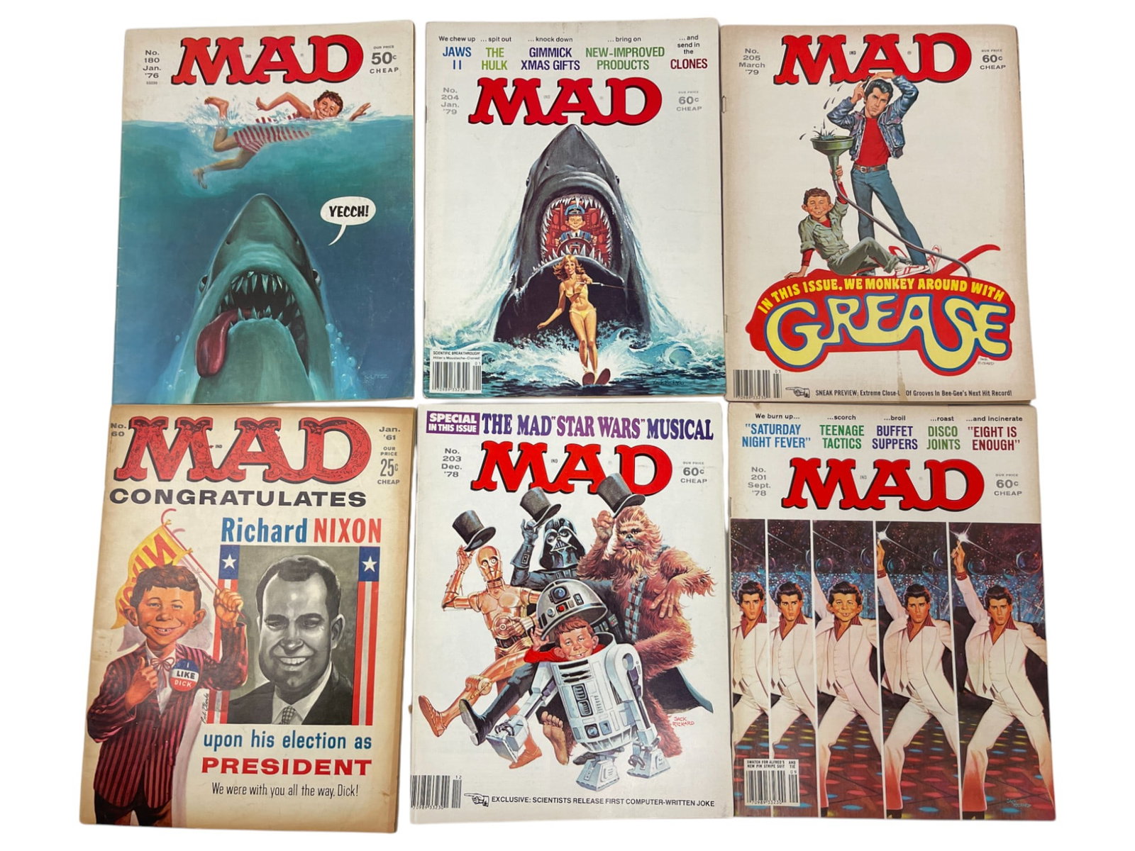 Vintage MAD Magazine Collection Lot Kennedy Jaws (1 of 5)