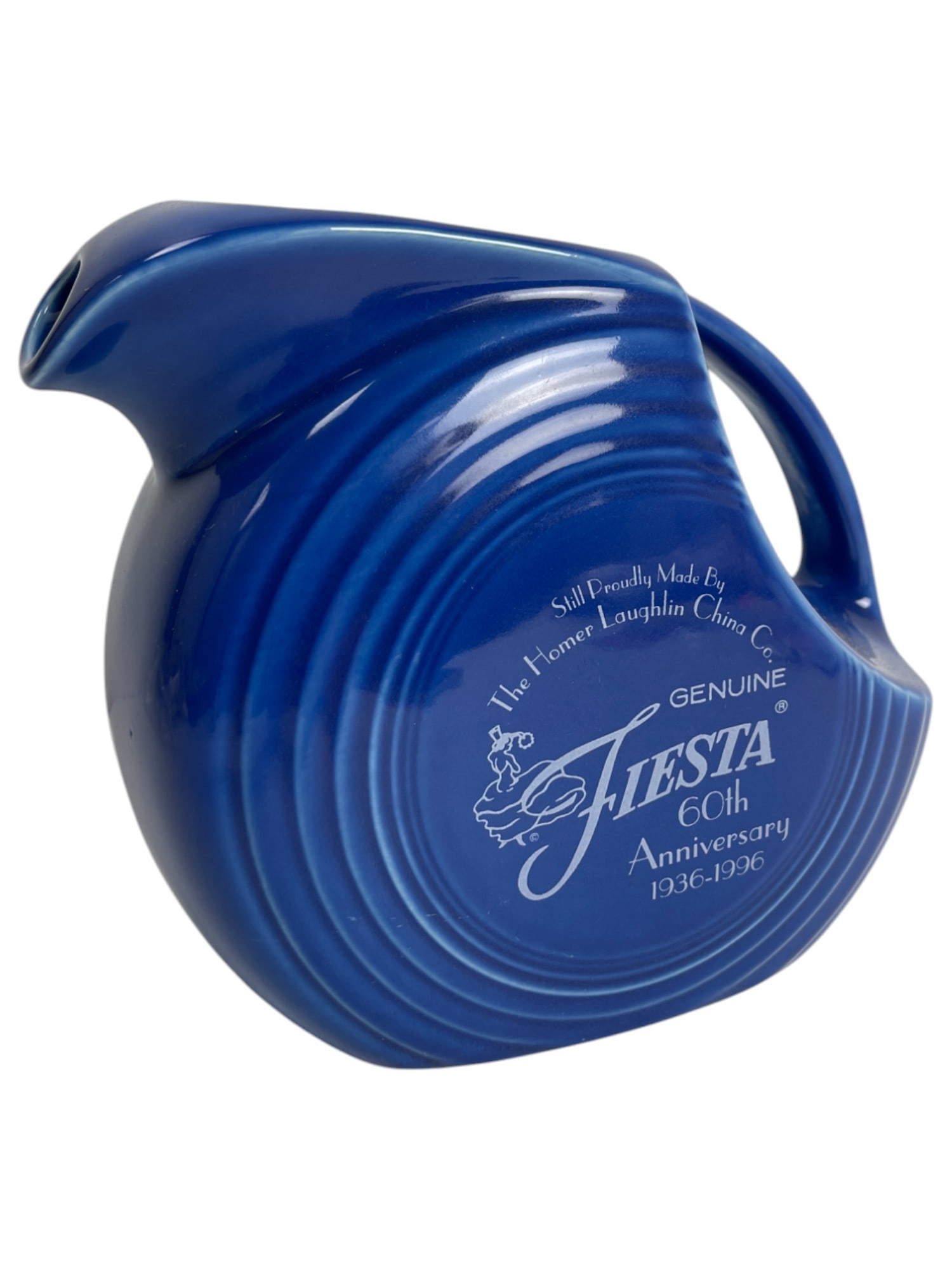 Fiesta Sapphire Blue 60th Anniversary Disk Pitcher by Homer Laughlin (1 of 5)