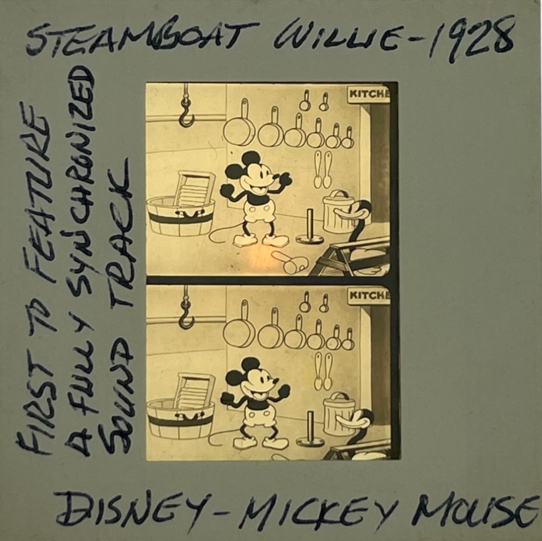 Extremely Rare The Walt Disney Mickey Mouse negative Slide 1928 (1 of 2)