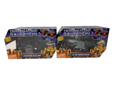 Playmates Terminator Salvation A-10 Warthog and Hunter Killer Action Figure Toy Collection Lot