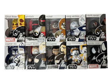 Marvel, Transformers, Star Wars Mighty Muggs Collection Lot
