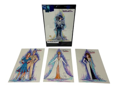 Vintage Costume Design by Garland Riddle Lot of 4