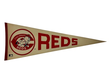 Vintage Sports Dodgers, Rams, Rreds, Padres Pennant 29.5" Collection Lot
