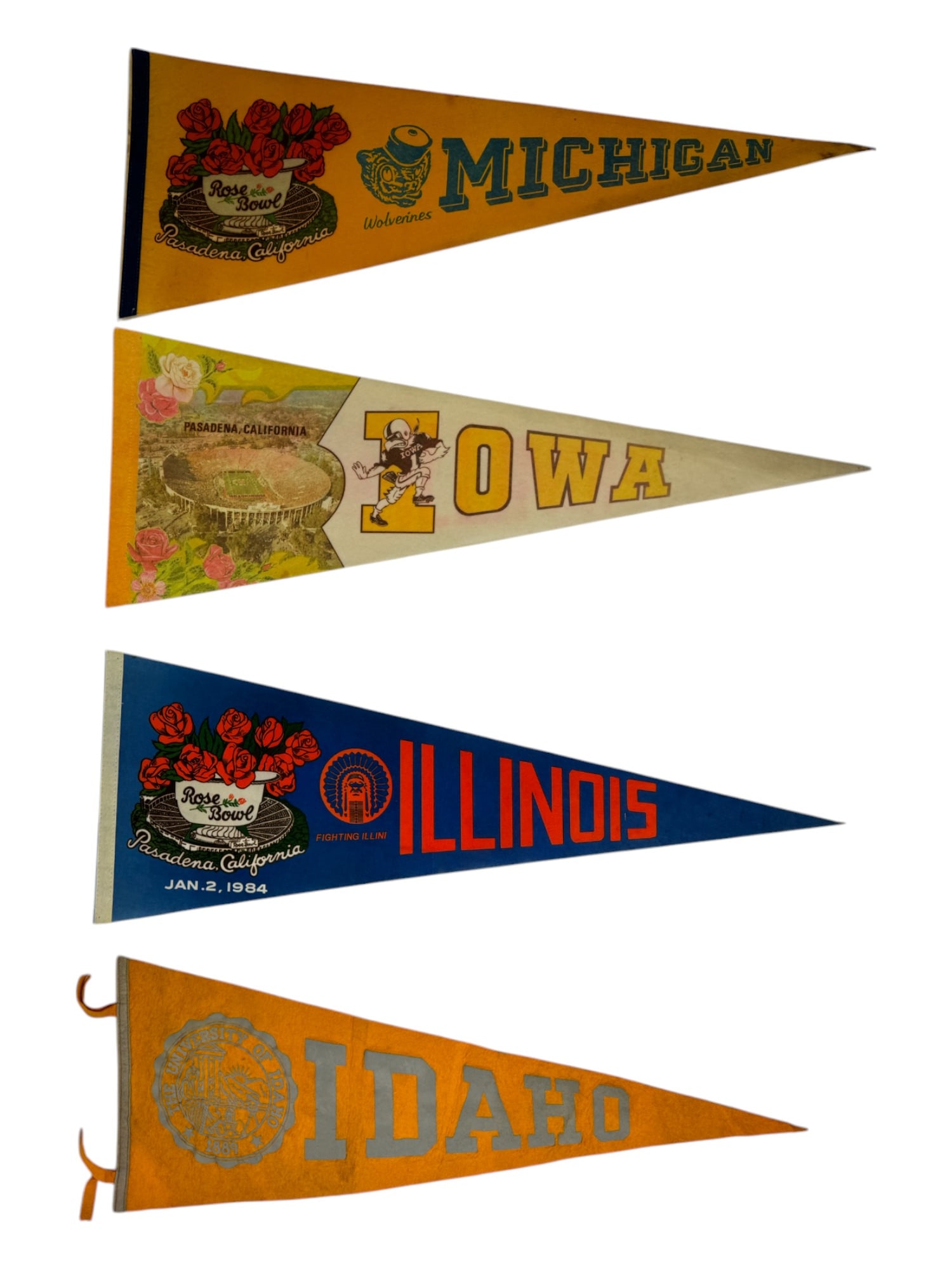 Vintage Sports Pennant 29.5" Collection Lot (1 of 7)