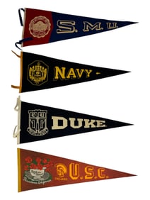 Vintage Sports Pennant 29.5" Collection Lot