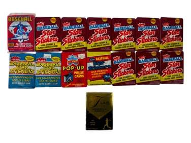 Vintage Baseball Sealed Card Pack Rare Collection Lot