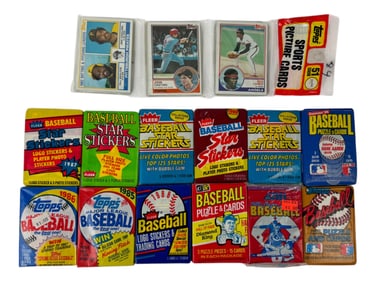 Vintage Baseball Sealed Card Pack Rare Collection Lot