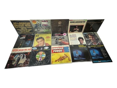 Vintage Vinyl Record Elvis Presley, Creedence Clearwater Revival and more Collection Lot