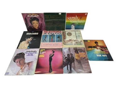 Vintage Vinyl Record The Supremes A' Go Go, Monk & More Collection Lot
