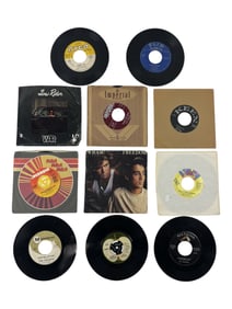 Vintage 45 Vinyl Low Rider, Valley of Tears and more Record Collection Lot