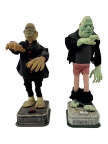 Vintage Blushing Frankenstein Monster, NOMURA, TN Japan, Battery Operated 13" 1960's Collection Lot