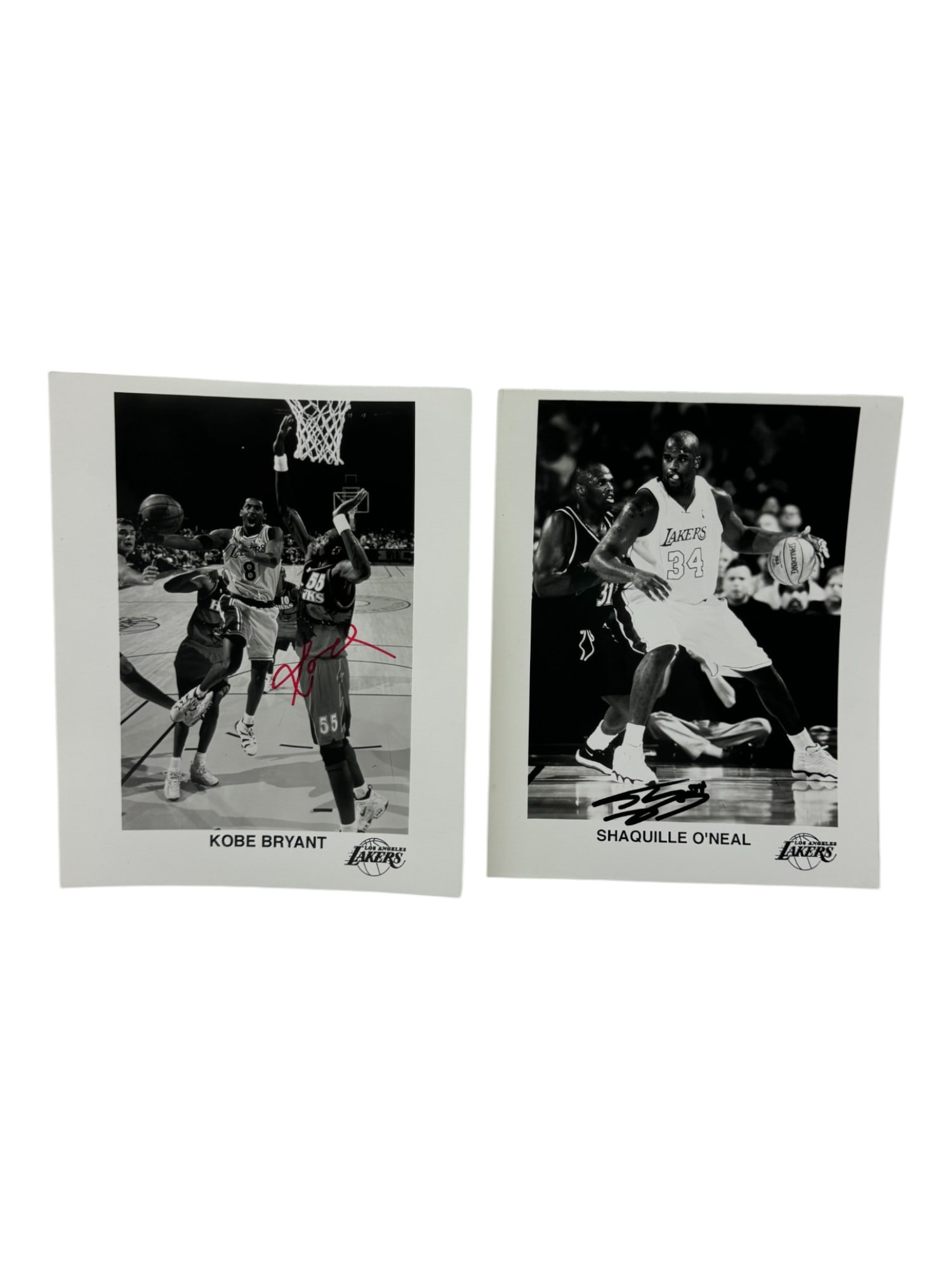 Kobe Bryant and Shaquille O'Neal Signed Photo Autograph 8"x10" Collection Lot of 2 (1 of 5)