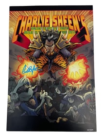 Charlie Sheen's Violent Torpedo of Truth Signed Tour poster 1527/2000