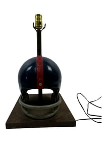 Vintage Riddell 1973 New york Giants Old Football Helmet Lamp 17"